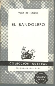 Portada EL BANDOLERO - TIRSO DE MOLINA - ESPASA CALPE