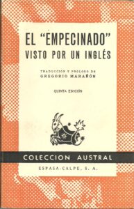 Portada EL EMPECINADO VISTO POR UN INGLES - GREGORIO MARAÑON - ESPASA CALPE