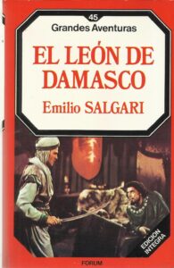 Portada EL LEON DE DAMASCO - EMILIO SALGARI - FORUM