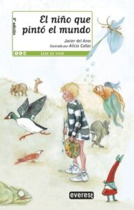 Portada EL NIÑO  PINTO EL MUNDO - JAVIER DEL AMO - EVEREST