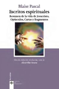 Portada ESCRITOS ESPIRITUALES - BLAISE PASCAL - TECNOS