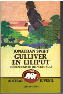 Portada GULLIVER EN LILIPUT - JONATHAN SWIFT - AUSTRAL JUVENIL