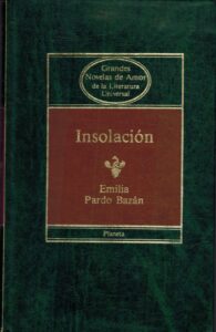 Portada INSOLACION - EMILIA PARDO BAZAN - PLANETA