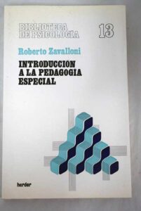 Portada INTRODUCCION A LA PEDAGOGIA ESPECIAL - ROBERTO ZAVALLONI - HERDER