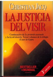 Portada LA JUSTICIA DEL VISIR - CHRISTIAN JACQ - PLANETA