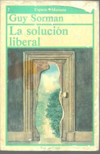 Portada LA SOLUCION LIBERAL - GUY SORMAN - ESPASA CALPE