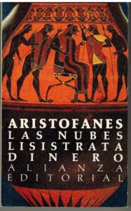 Portada LAS NUBES - LISISTRATA-DINERO - ARISTOFANES - ALIANZA