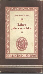 Portada LIBRO DE SU VIDA II - SANTA TERESA -
