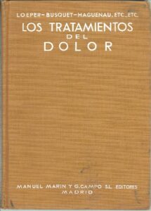 Portada LOS TRATAMIENTOS DEL DOLOR - LOEPER-BUSQUET HAGUENEAU - MANUEL MARIN Y G.CAMPO S.L