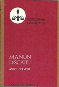 Portada MANON LESCAUT - ABATE PREVOST - LIBRA