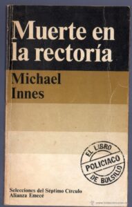 Portada MUERTE EN LA RECTORIA - MICHAEL INNES - ALIANZA