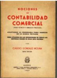 Portada NOCIONES DE CONTABILIDAD COMERCIAL - CLAUDIO GONZALEZ MOLINA -