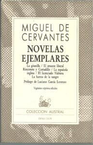 Portada NOVELAS EJEMPLARES - MIGUEL DE CERVANTES - ESPASA CALPE