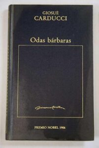 Portada ODAS BARBARAS - GIOSUE  CARDUCCI - ORBIS