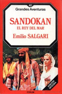 Portada SANDOKAN EL REY DEL MAR  - EMILIO SALGARI - FORUM