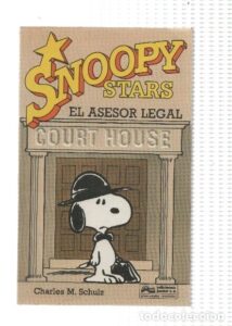 Portada SNOOPY STARS 4. ASESOR LEGAL - CHARLES M. SCHULZ - JUNIOR
