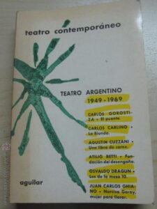 Portada TEATRO ARGENTINO 1949-1969 - VARIOS AUTORES - AGUILAR