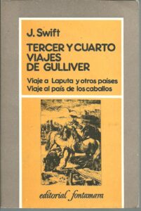Portada TERCER Y CUARTO VIAJES DE GULLIVER - J SWIFT - FONTAMARA