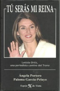 Portada TU SERAS MI REINA - ANGELA PORTERO Y PALOMA GARCIA-PELAYO - ESPEJO DE TINTA