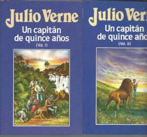 Portada UN CAPITAN DE QUINCE AÑOS VOLUMEN I  II - JULIO VERNE - ORBIS