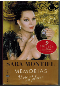 Portada MEMORIAS-VIVIR ES UN PLACER - SARA MONTIEL - PLAZA Y JANES