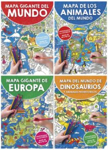 Portada MAPA GIGANTE P/COLOREAR 4 TIT. - VV.AA. - SUSAETA