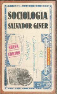 Portada SOCIOLOGIA - SALVADOR GINER - SAN PABLO