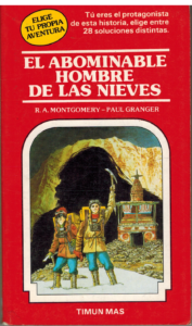 Portada EL ABOMINABLE HOMBRE DE LAS NIEVES - R.A.MONTGOMERY / PAUL GRANGER - TIMUN MAS