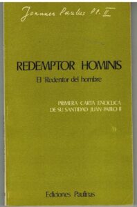 Portada REDEMPTOR HOMINIS. EL REDENTOR DEL HOMBRE - JUAN PABLO II - PAULINAS