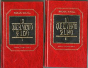 Portada LO QUE EL VIENTO SE LLEVO TOMO I Y II - MARGARET MITCHELL - ORBIS