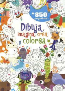 Portada DIBUJA,IMAGINA,CREA Y COLOREA - AA.VV - TODOLIBRO