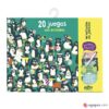 Portada MI ESTUCHE DE JUEGOS. 20 JUEGOS CON LOS ANIMALES - LOULOU & TUMMIE - AUZOU