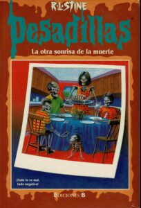 Portada LA OTRA SONRISA DE LA MUERTE - R. L. STINE - EDICIONES B