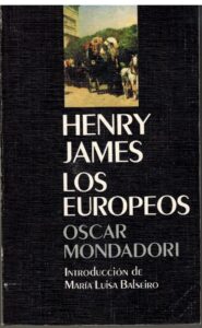 Portada LOS EUROPEOS - HENRY JAMES - MONDADORI