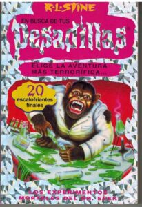 Portada LOS EXPERIMENTOS MORTALES DEL DR EEEK - R L STINE - EDICIONES B