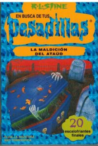 Portada EN BUSCA DE TUS PESADILLAS. LA MALDICION DEL ATAUD - R.L.STINE - EDICIONES B
