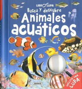 Portada BUSCA Y DESCUBRE ANIMALES ACUÁTICOS - SUSAETA - SUSAETA