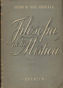 Portada FILOSOFIA DE LA MISTICA - NAZARIO DE SANTA TERESA - ESPASA CALPE