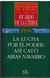 Portada LA LUCHA POR EL PODER: ASI CAYO ARIAS NAVARRO - RICARDO DE LA CIERVA - ARC EDITORES
