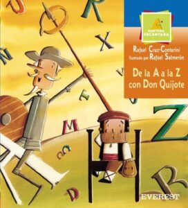 Portada DE LA A A LA Z CON DON QUIJOTE - RAFAEL CRUZ CONTARINI - EVEREST