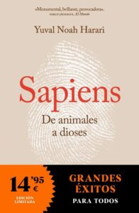 Portada SAPIENS DE ANIMALES A DIOSES - HARARI,YUVAL NOAH - RBA