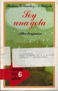 Portada SOY UNA GOTA - MIGUEL ANGEL PACHECO / J L G SANCHEZ - ALTEA