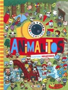 Portada BUSCA Y PEGA ANIMALITOS - EQUIPO TODOLIBRO  - TODOLIBRO