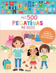 Portada MIS 500 PEGATINAS. ME VISTO - EQUIPO EDITORIAL - AUZOU