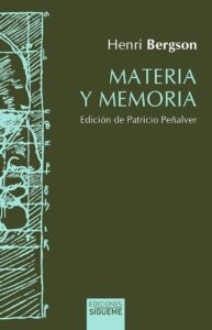 Portada MATERIA Y MEMORIA - HENRI BERGSON - SIGUEME