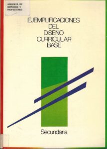 Portada EJEMPLIFICACIONES DEL DISEÑO CURRICULAR BASE - VVAA - MINISTERIO DE EDUCACION Y CIENCIA DE CORDOBA