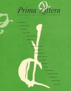 Portada PRIMA LITTERA. REVISTA DE CREACION LITERARIA 1 PRIMAVERA / VERANO 1997 - VVAA -