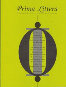 Portada PRIMA LITTERA. REVISTA DE CREACION LITERARIA 10 PRIMAVERA / VERANO 2002 - VVAA -