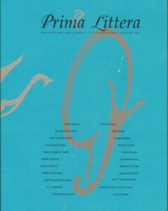 Portada PRIMA LITTERA. REVISTA DE CREACION LITERARIA 5 OTOÑO / INVIERNO 1999 - VVAA -