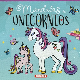 Portada MANDALAS DE UNICORNIOS PARA COLOREAR - EQUIPO EDITORIAL  - SUSAETA